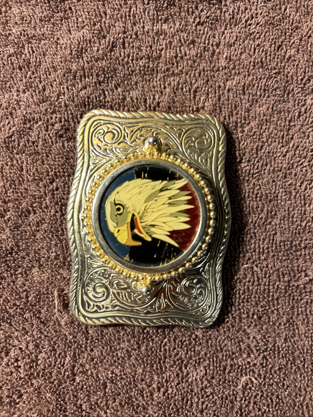 Vintage 3” American Bald Eagle Belt Buckle *Made In USA*