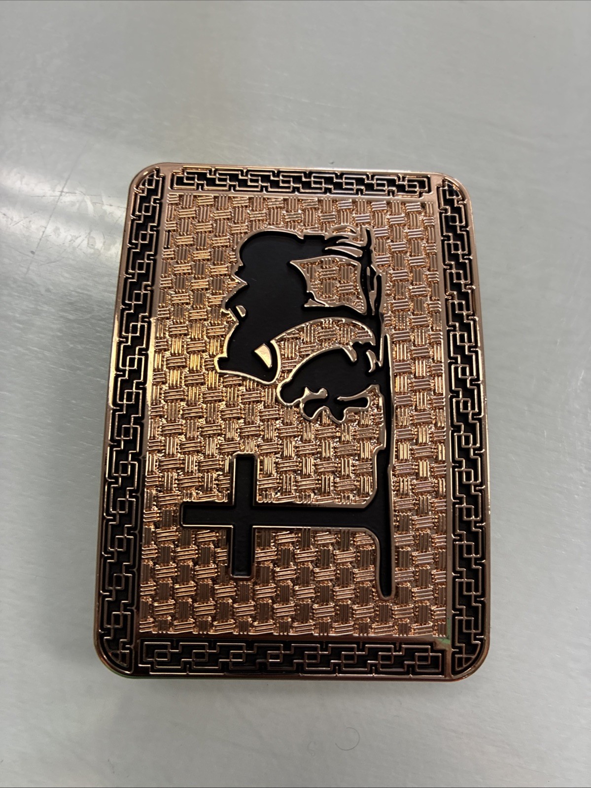 Top Notch Accessories Rose Gold Praying Cowboy Design Western Belt Buckle Used