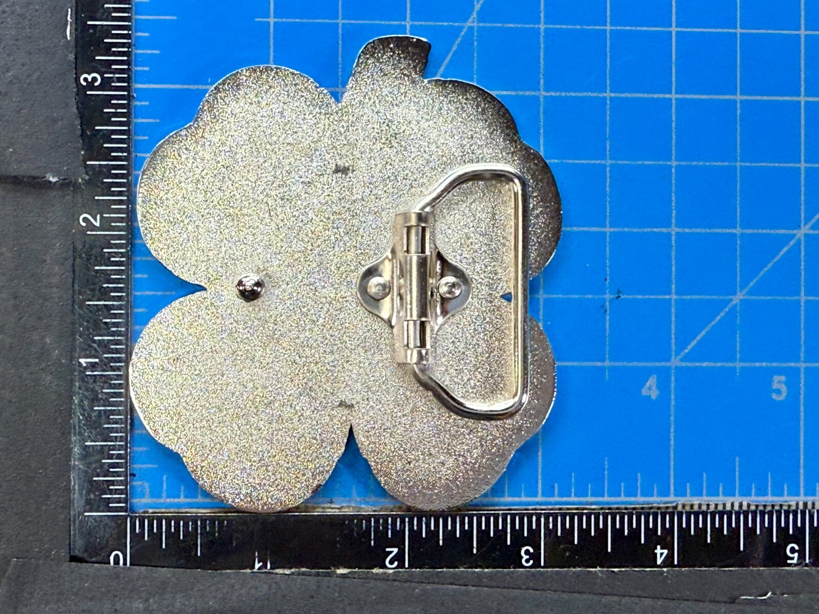 Lucky 4 Leaf Clover Irish St Patrick&rsquo;s Day Shamrock Green Enameled Belt Buckle