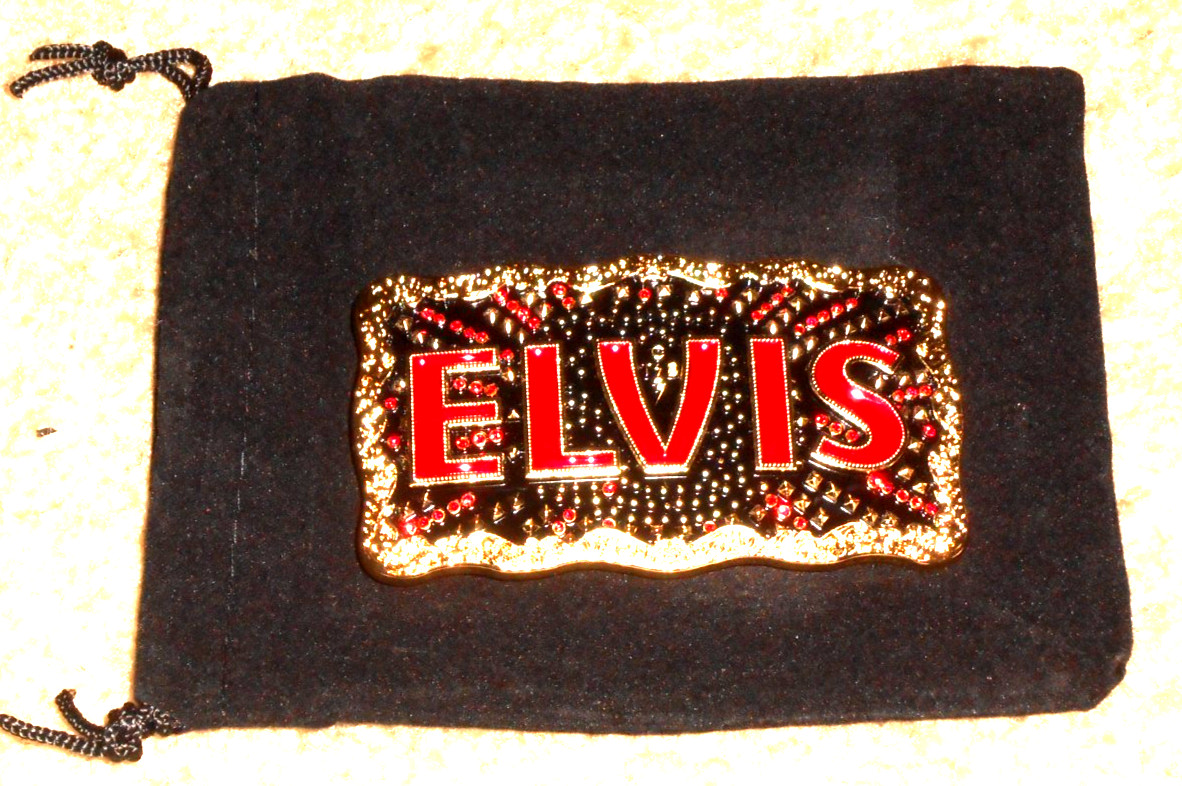 rare soldout elvis presley movie belt buckle as worn by baz luhrmann