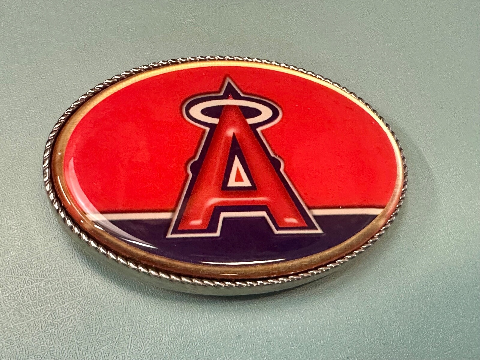 Los Angeles Anaheim Angels Ca Baseball Led Lights Belt Buckle W/ Fresh Battery!