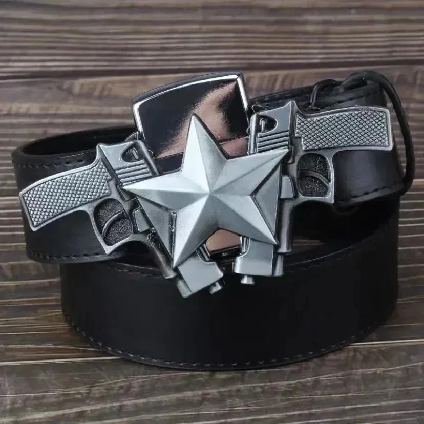 Creative Men&rsquo;s Belt Lighter Metal Belt Buckle Small Tool