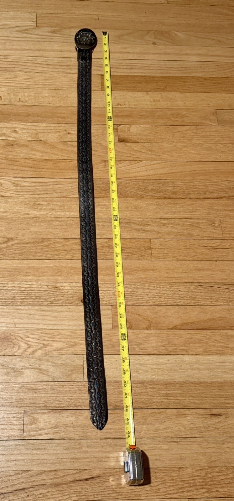 Western Leather 41” Belt w/ Tanside Buckle Egyptian Pharaoh Made In USA DD162