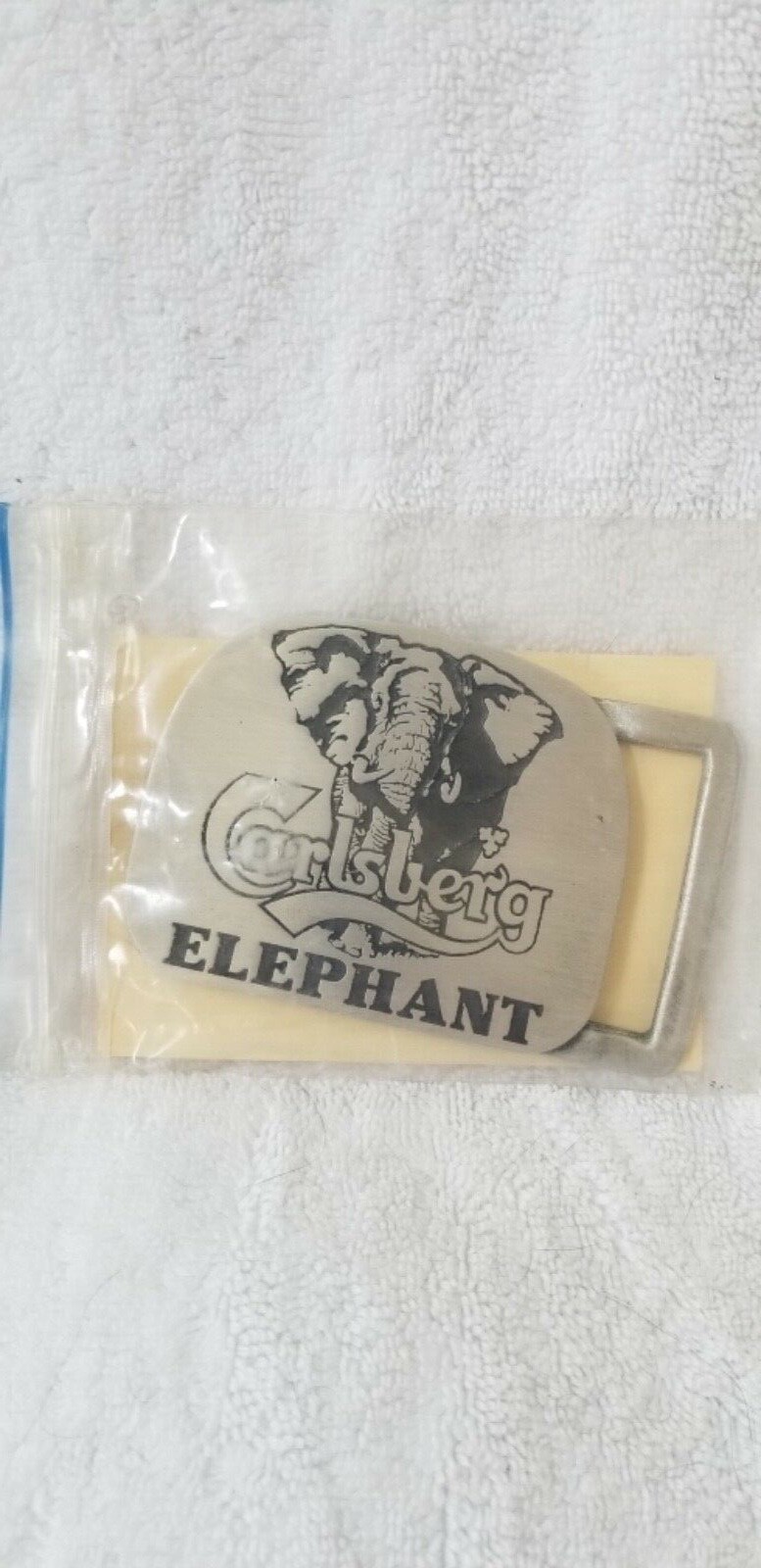 New Carlsberg Elephant Pewter Belt Buckle