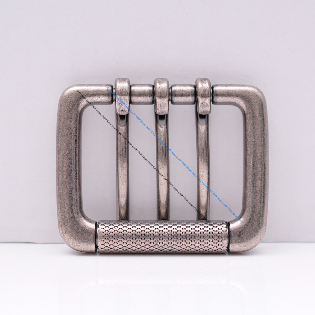 Heavy Sturdy Retro Triple Tongue Pin Prong Men Belt Buckle Fit 45MM Belt Straps