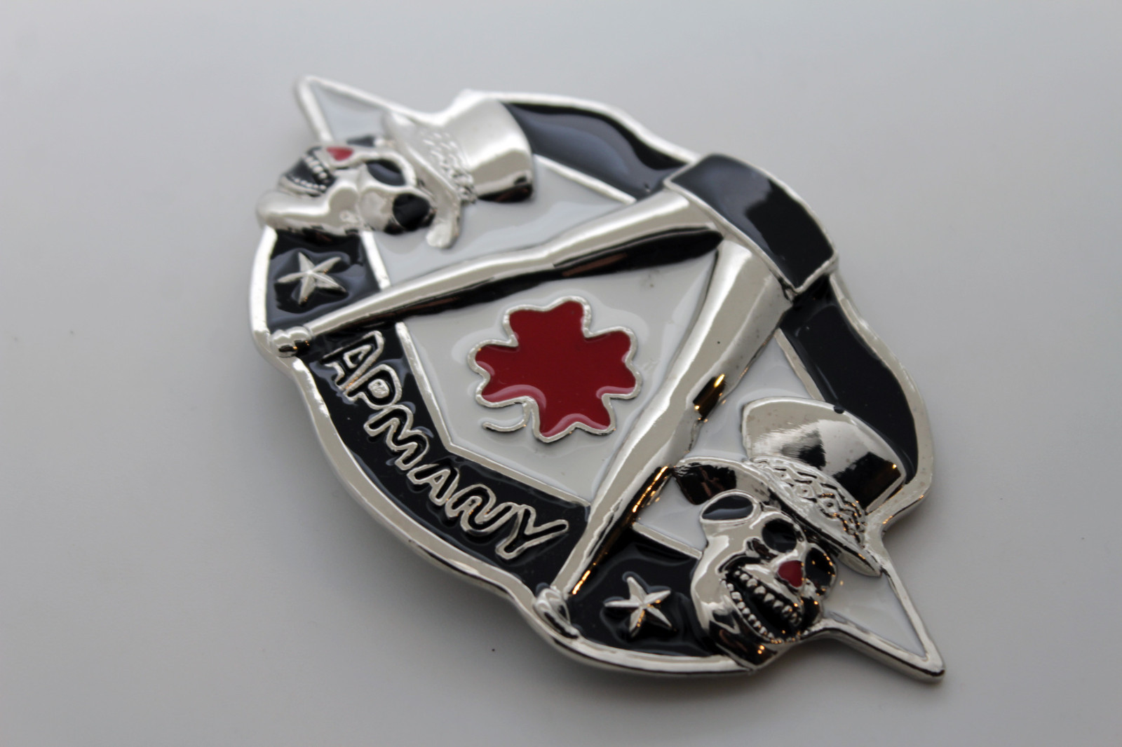 Men / Women Belt Buckle Silver Metal Skull Skeleton APMANY Colver Leaf Sexy Legs