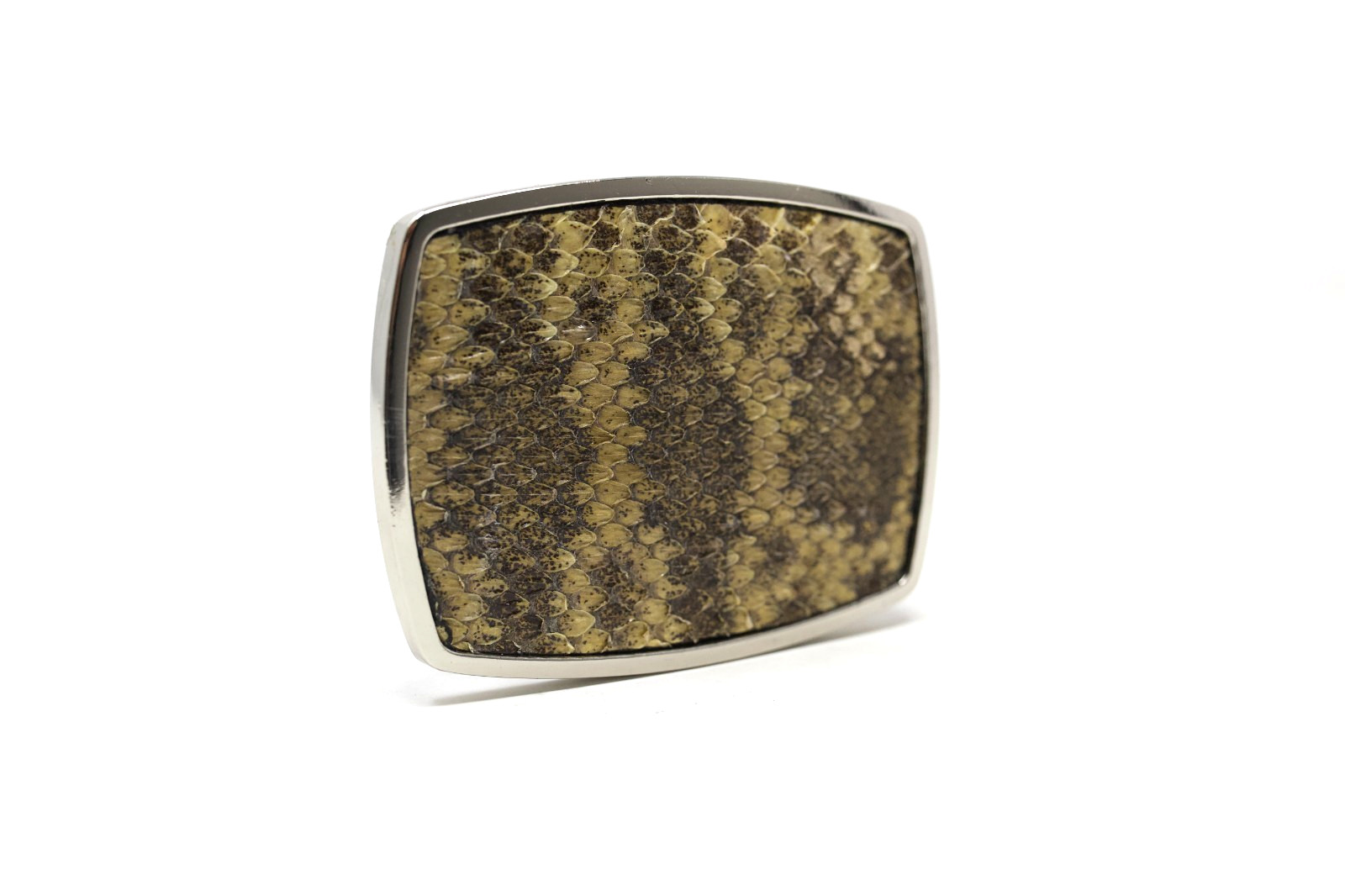 RattleSnake Belt Buckle, Exotic Belt Buckle, ( 1.5 ») Removable Western Buckle