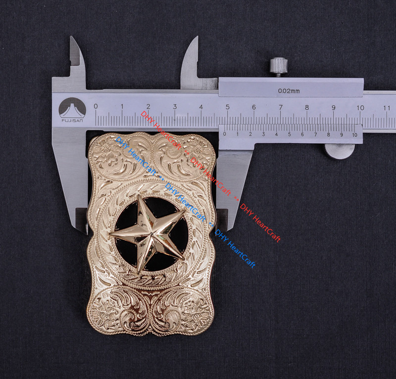 WESTERN COWBOY CHAMPION GLOD TEXAS RANGER STAR RODEO 3D JEANS TROPHY BELT BUCKLE