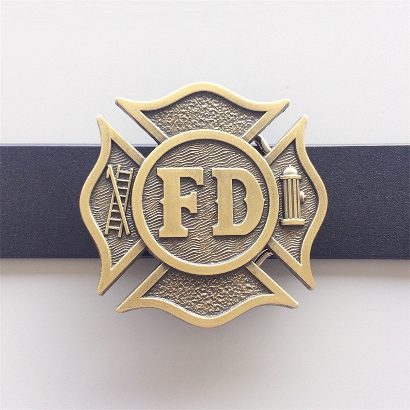 Antique Bronze Fire Fighter Dept Classic Hero Belt Buckle also Stock in the US