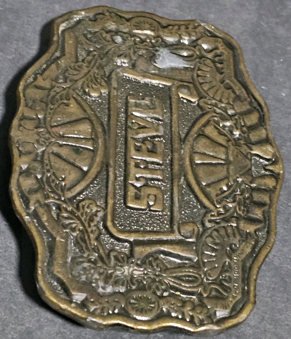 1970s Oden Inc. Brass/Bronze « Steve » Belt Buckle Personalized Name