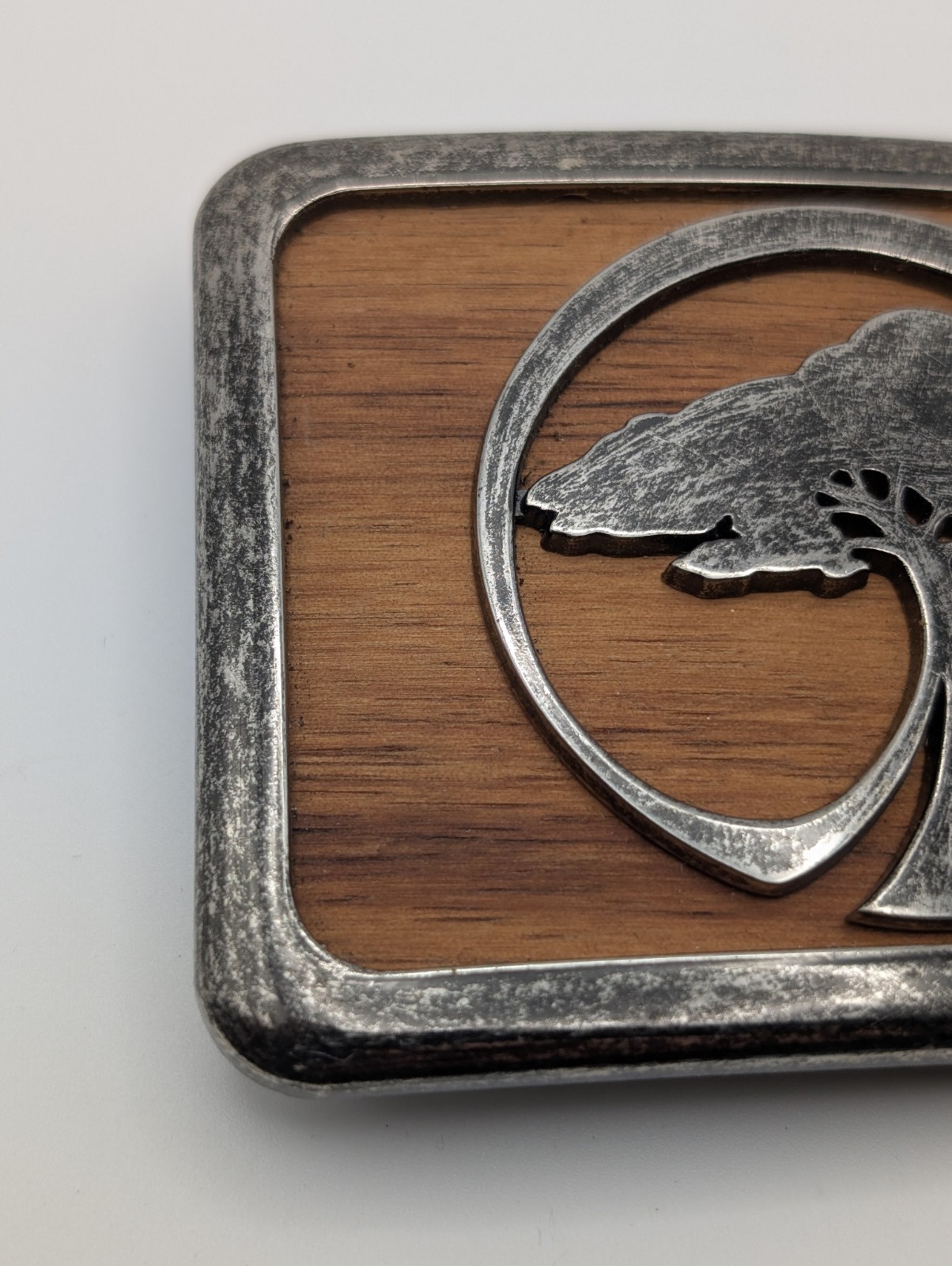 Arbor Collective Koa Wood Belt Buckle Skate Snowboard Waste Not Tree
