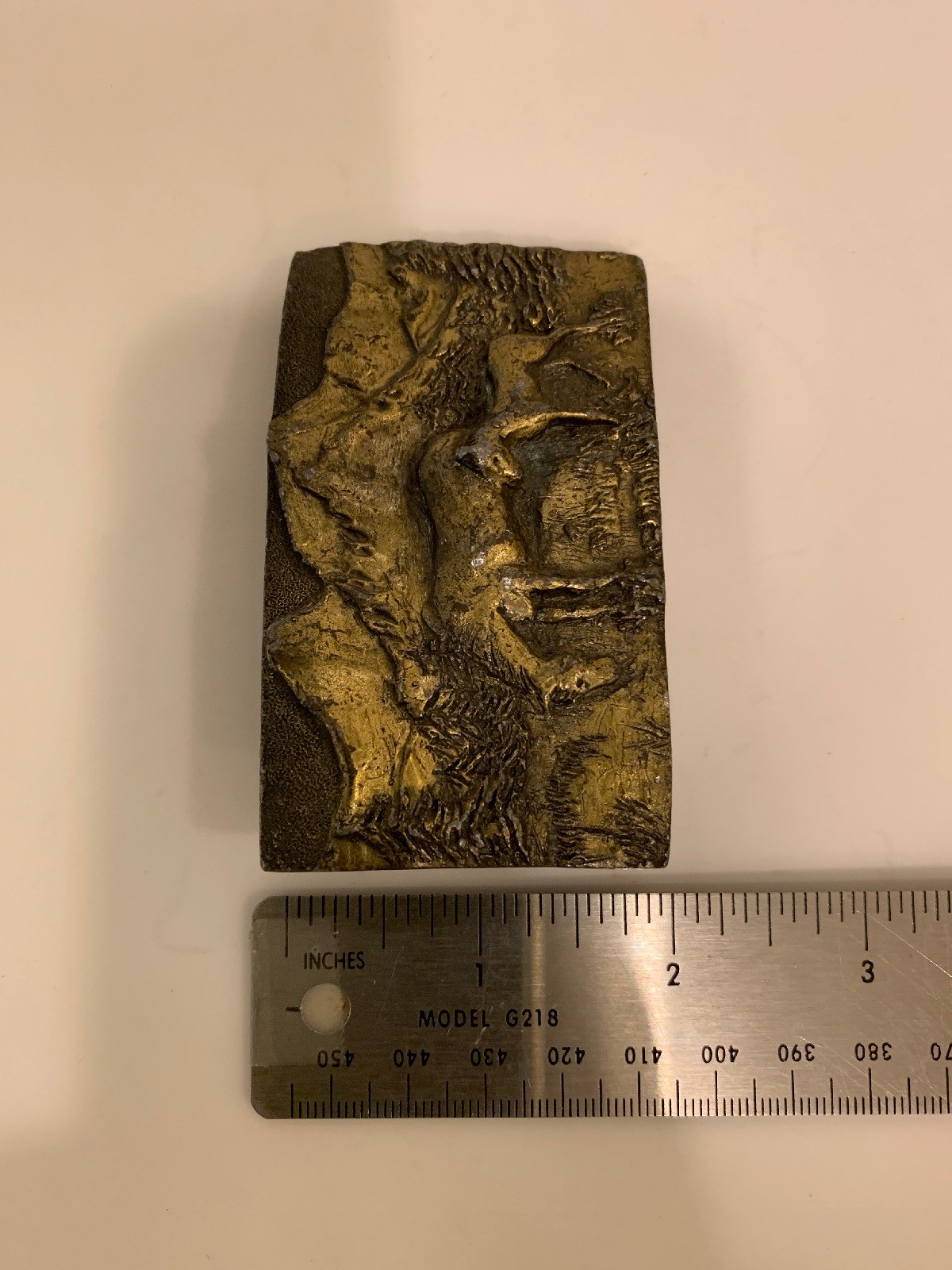 Colorado Rocky Mountain Solid Brass Belt Buckle Special Cast 1979 USA.