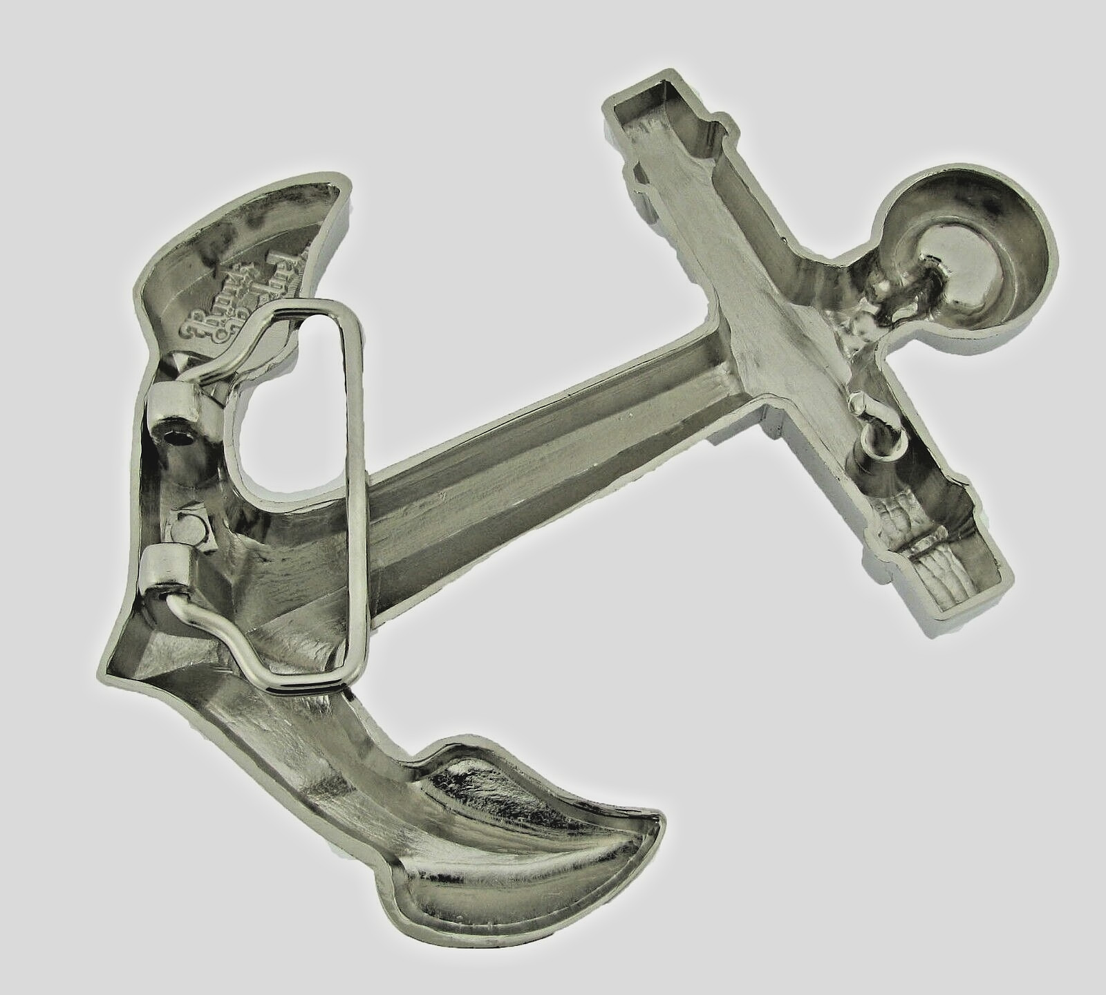 Anchor Belt Buckles New Men Women Fashion Logo Silver Chrome Rock Rebel Western
