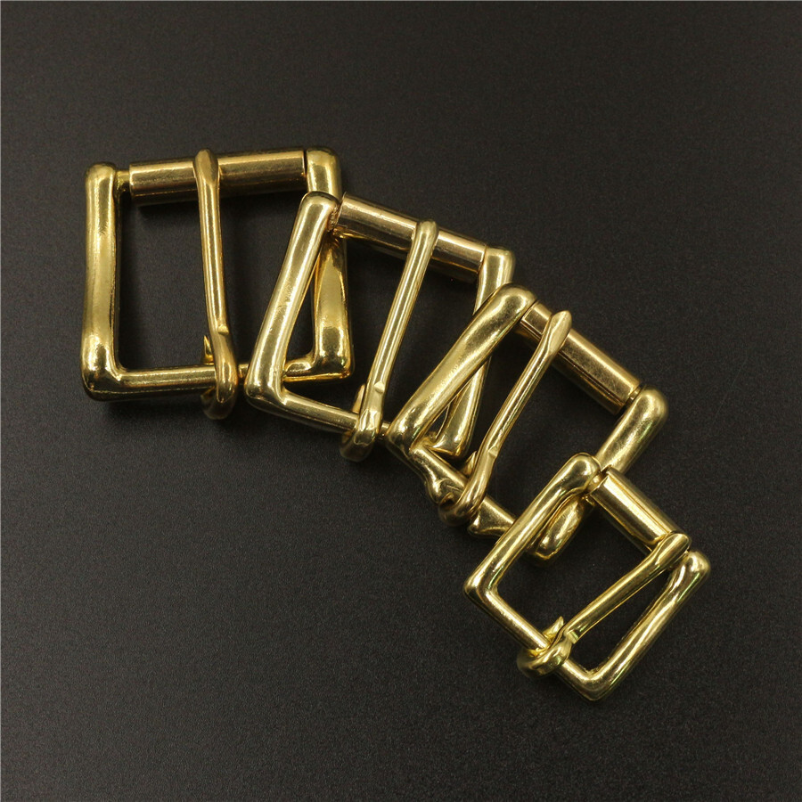 2PCS Heavy Duty Solid Brass Roller Belt Buckle Replacement Inner Wide