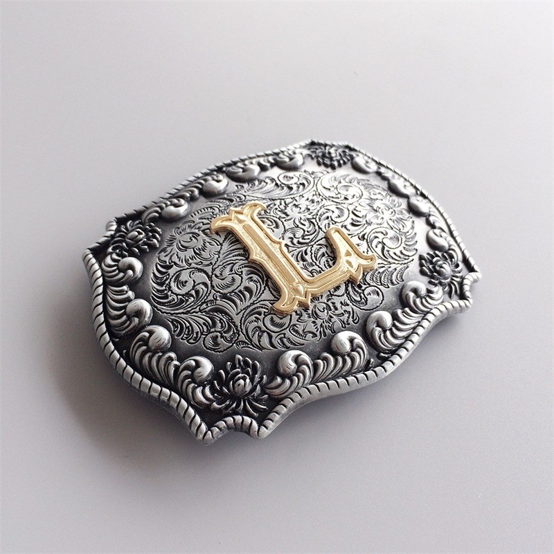 Western Initial Letter L Belt Buckle Gurtelschnalle also Stock in US