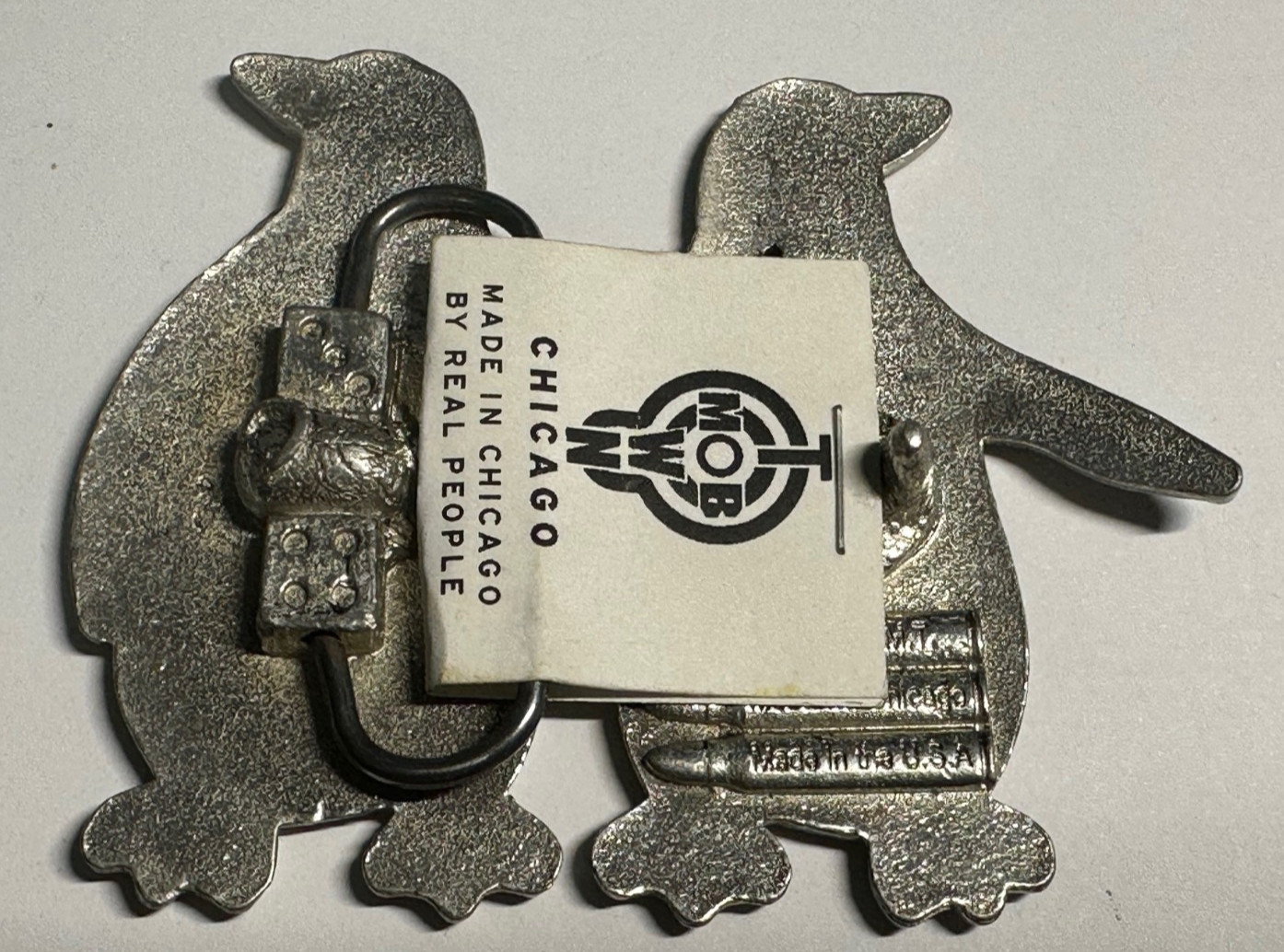 Chicago Mobtown PENGUIN Belt Buckle