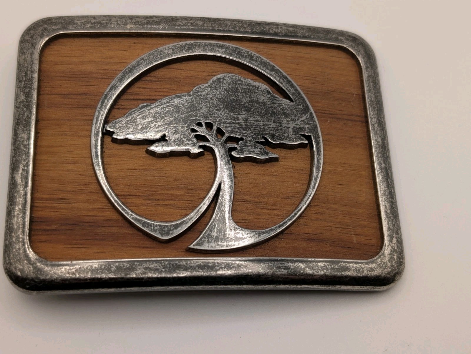 Arbor Collective Koa Wood Belt Buckle Skate Snowboard Waste Not Tree