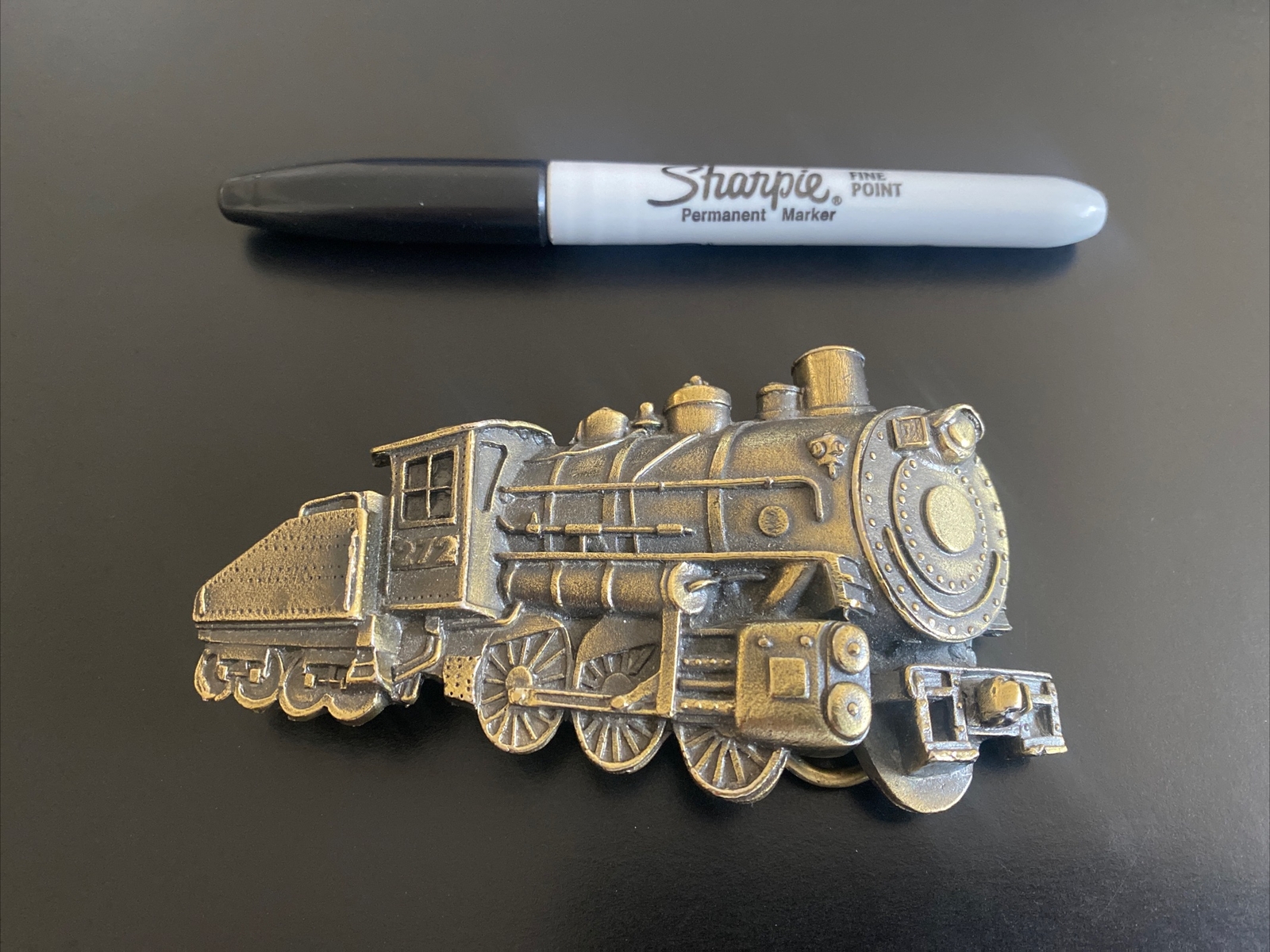 The Great American Chicago Buckle Co. Train Belt Buckle