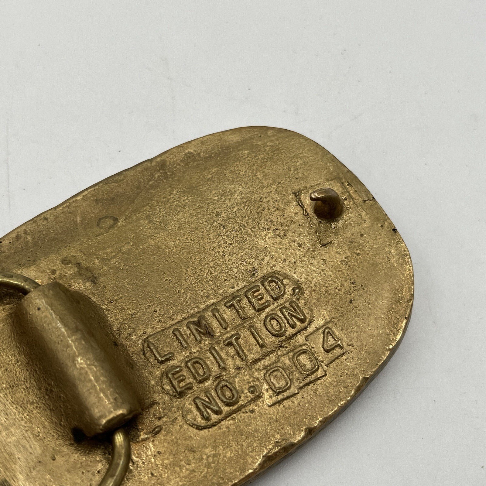 Cast Brass RC Plane Two Meter World Tour Modesto CA Aviation Belt Buckle LE #4