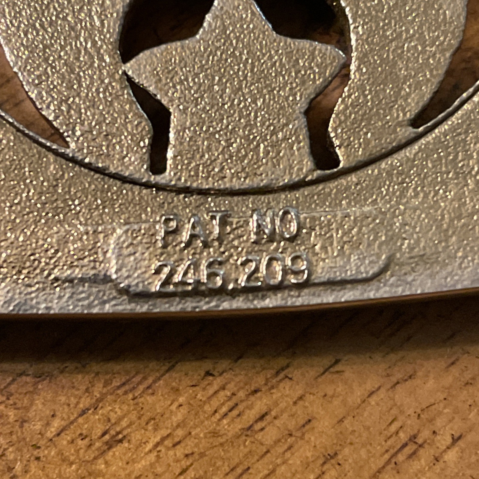 Vintage Shriners Masonic Belt Buckle Burrell Buckle Company