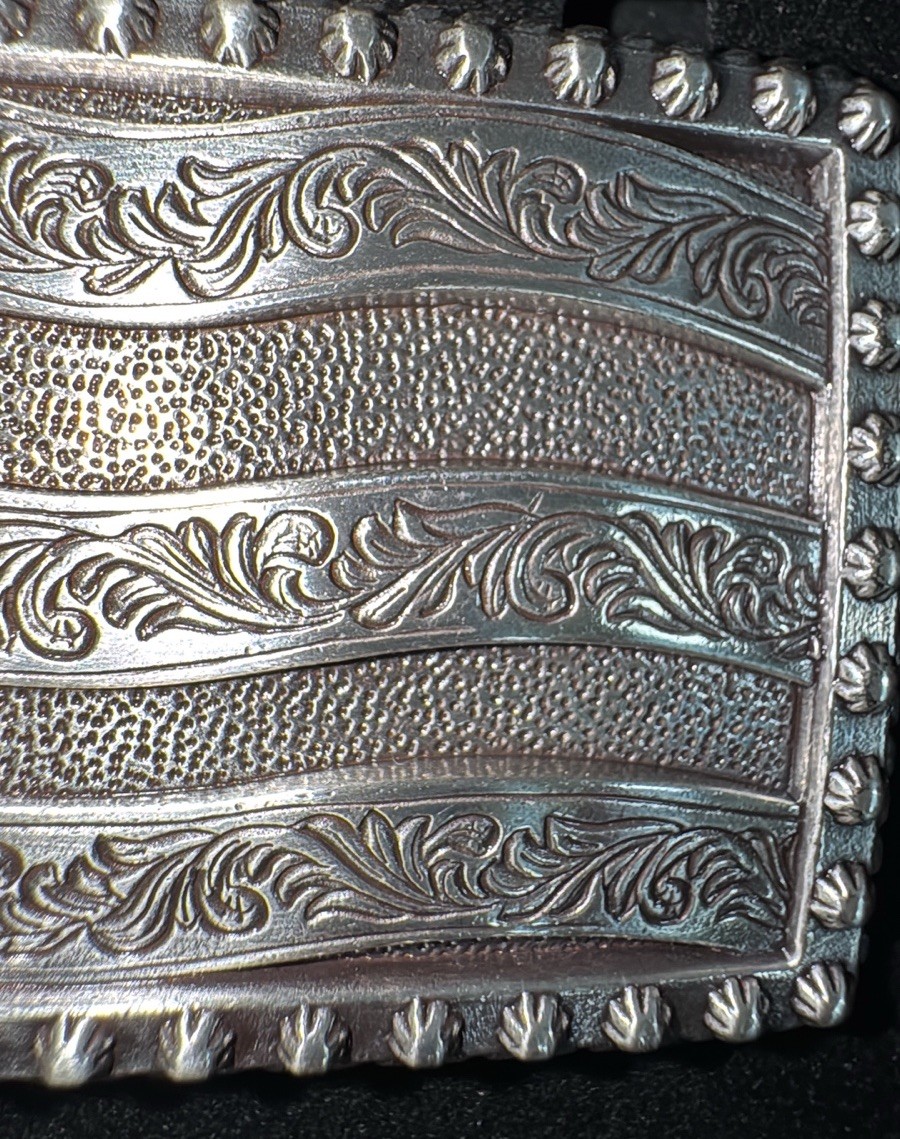 Cody James USA Flag Belt Buckle 2&Prime; x 3.5&Prime; Silver Color NEW