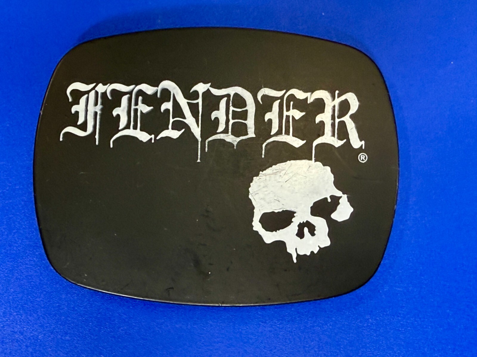 FENDER Electric Guitars Skull Musician Rock Band Black Belt Buckle