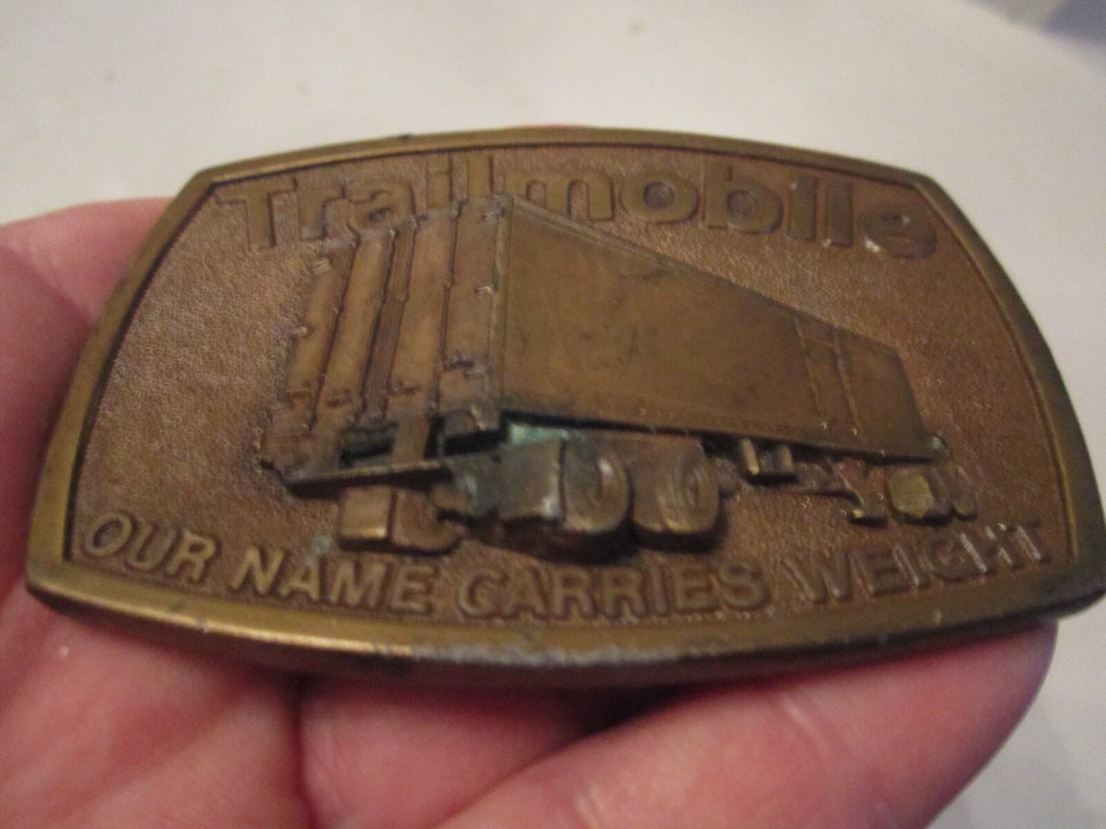 VINTAGE TRIALMOBILE TRUCKING BELT BUCKLE – GW-15