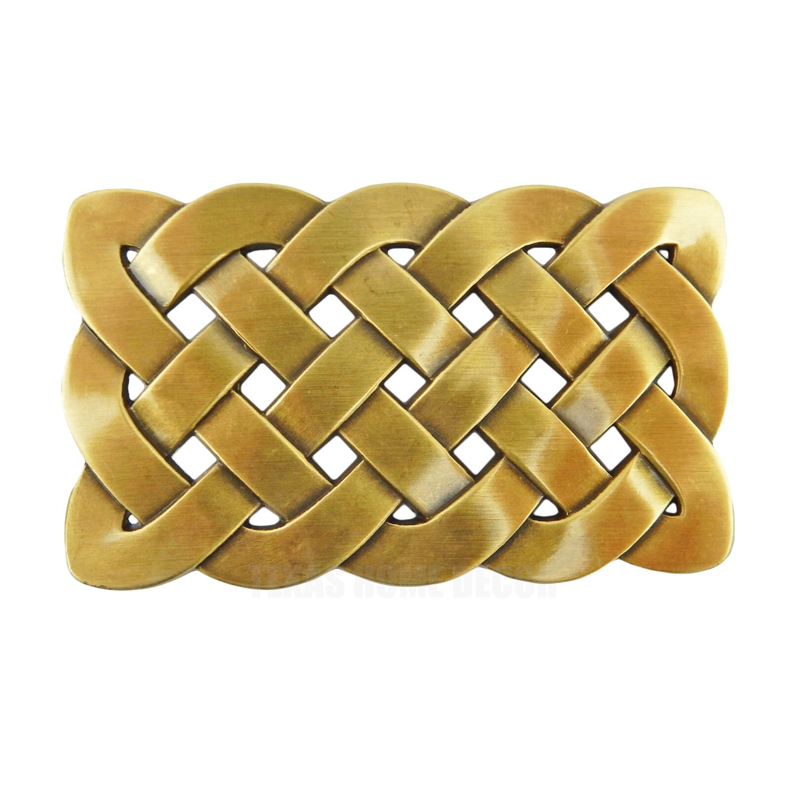 Bold Irish Celtic Knot Men&rsquo;s Belt Buckle Antique Bronze Plated Fits 1.5&Prime; Belts