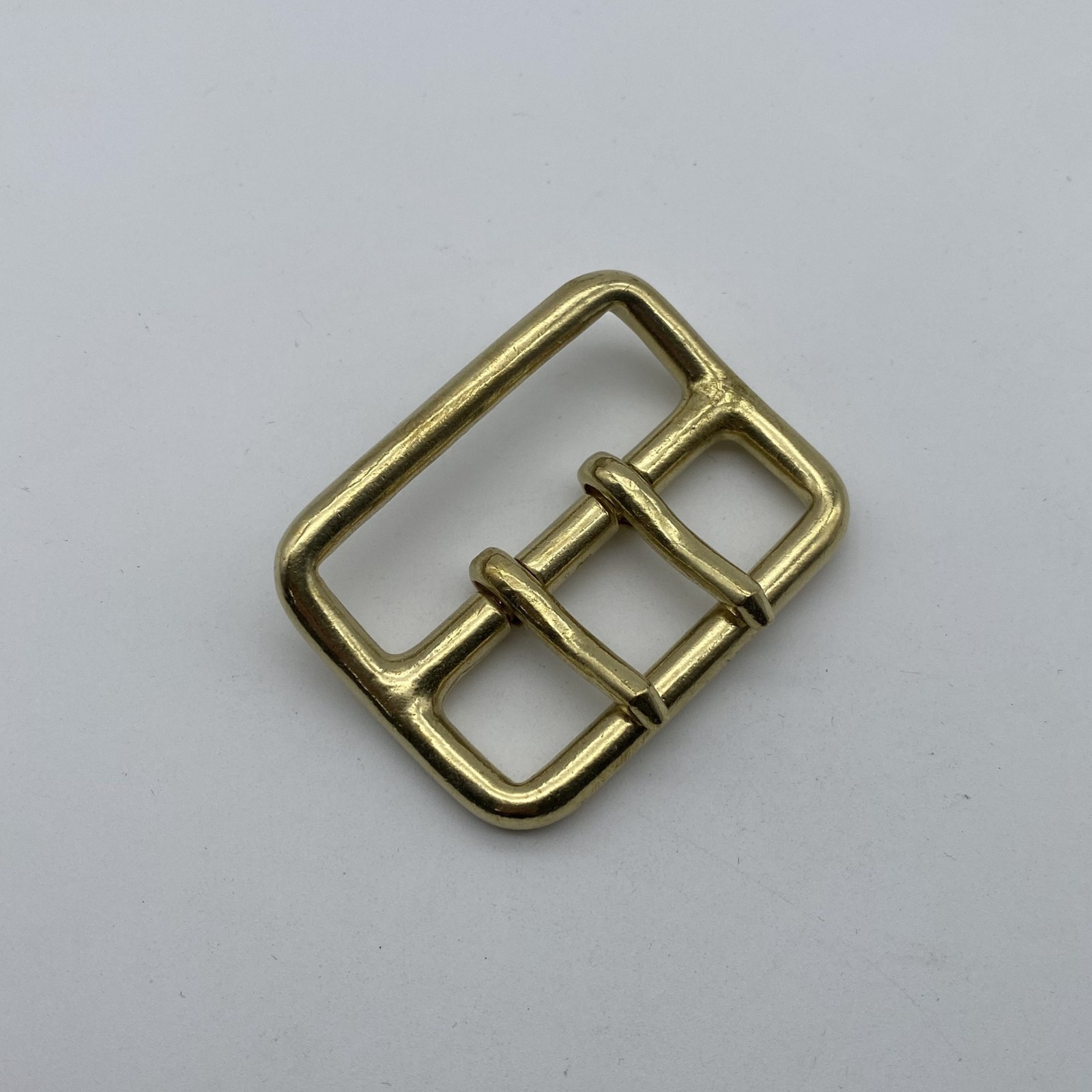 50mm Brass Buckle Sam Browne Double Prong Buckle Leather Belt Buckle