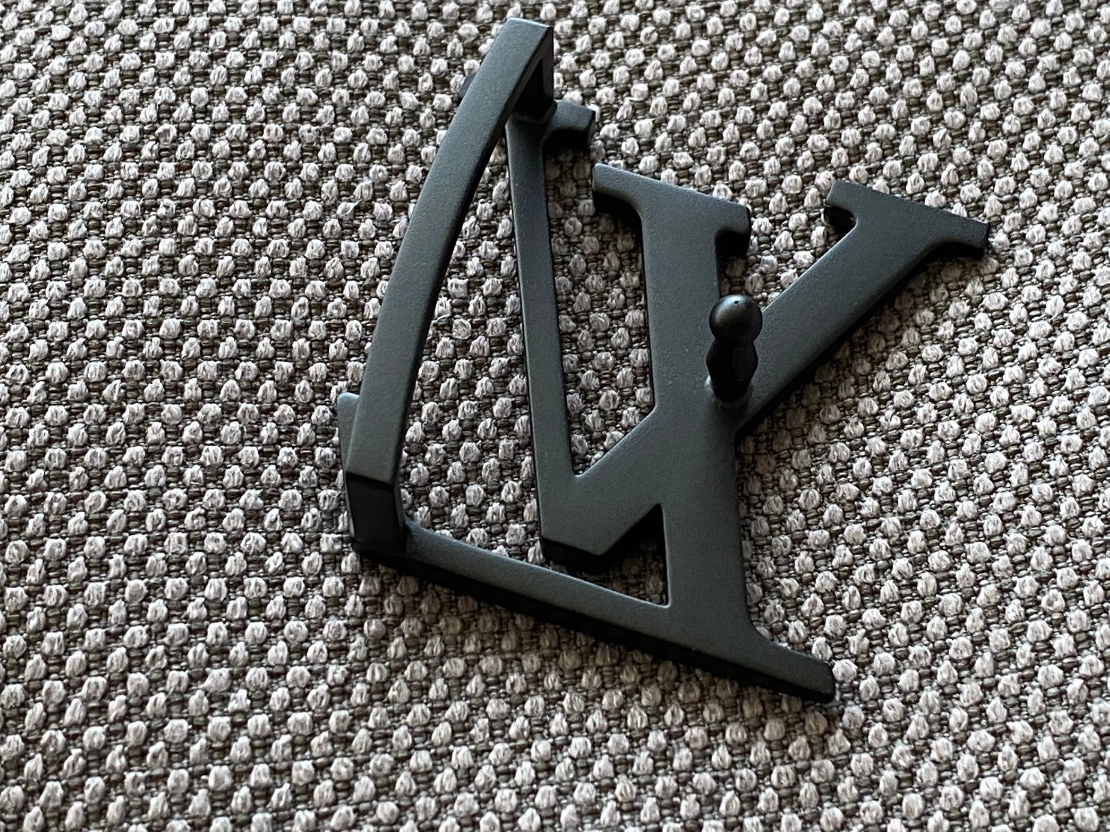 Louis Vuitton 40mm LV Black Matte Belt Buckle