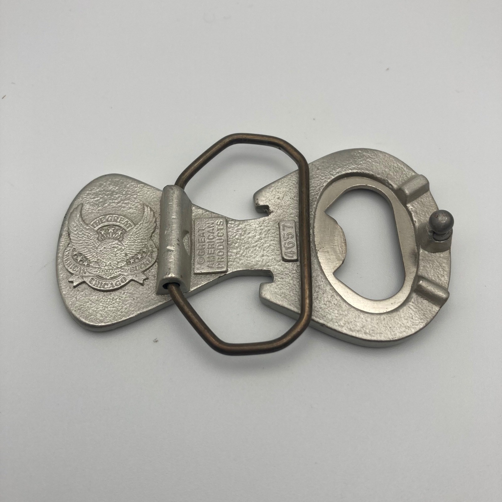Vintage Bottle Opener Belt Buckle The Great American Products Barware Accessory