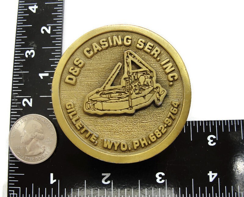 Belt Buckle D&S Casing Service Gillette Wyoming HIT LINE USA