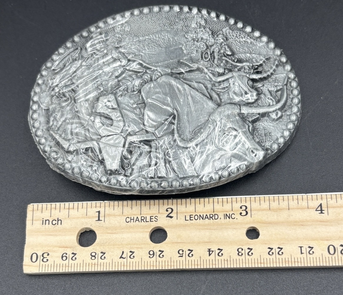 Cowboy Western Oklahoma Cattle Ranch Zee Series Medals Belt Buckle NEW