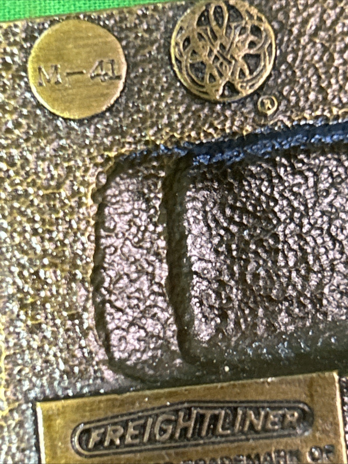 Vintage 1980 Freightliner Semi Truck Belt Buckle Tonkin Inc Metal M 41