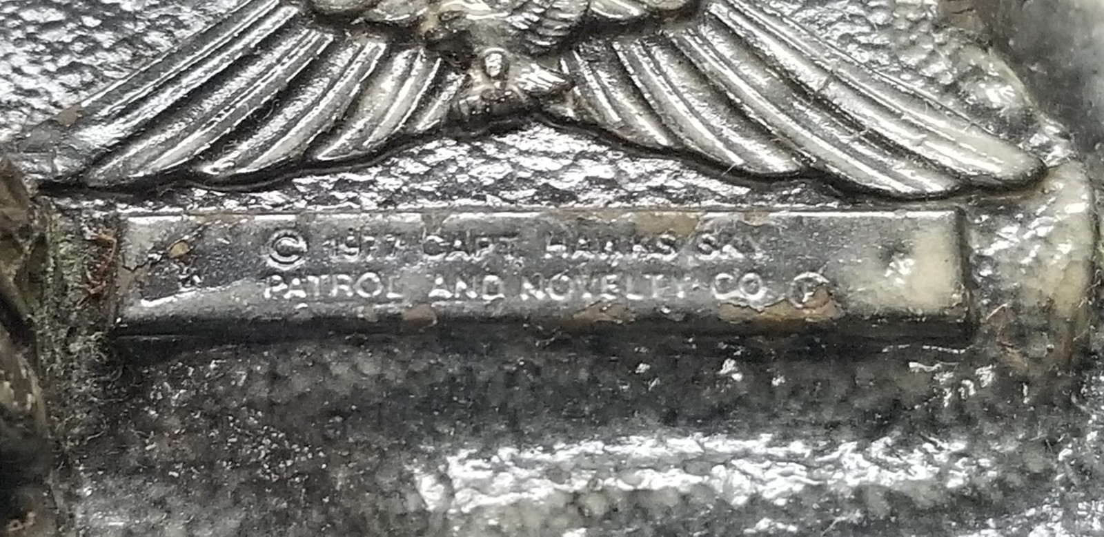 VTG 1977 Capt Hawks Sky Patrol General Steam Locomotive Train Belt Buckle Up 5