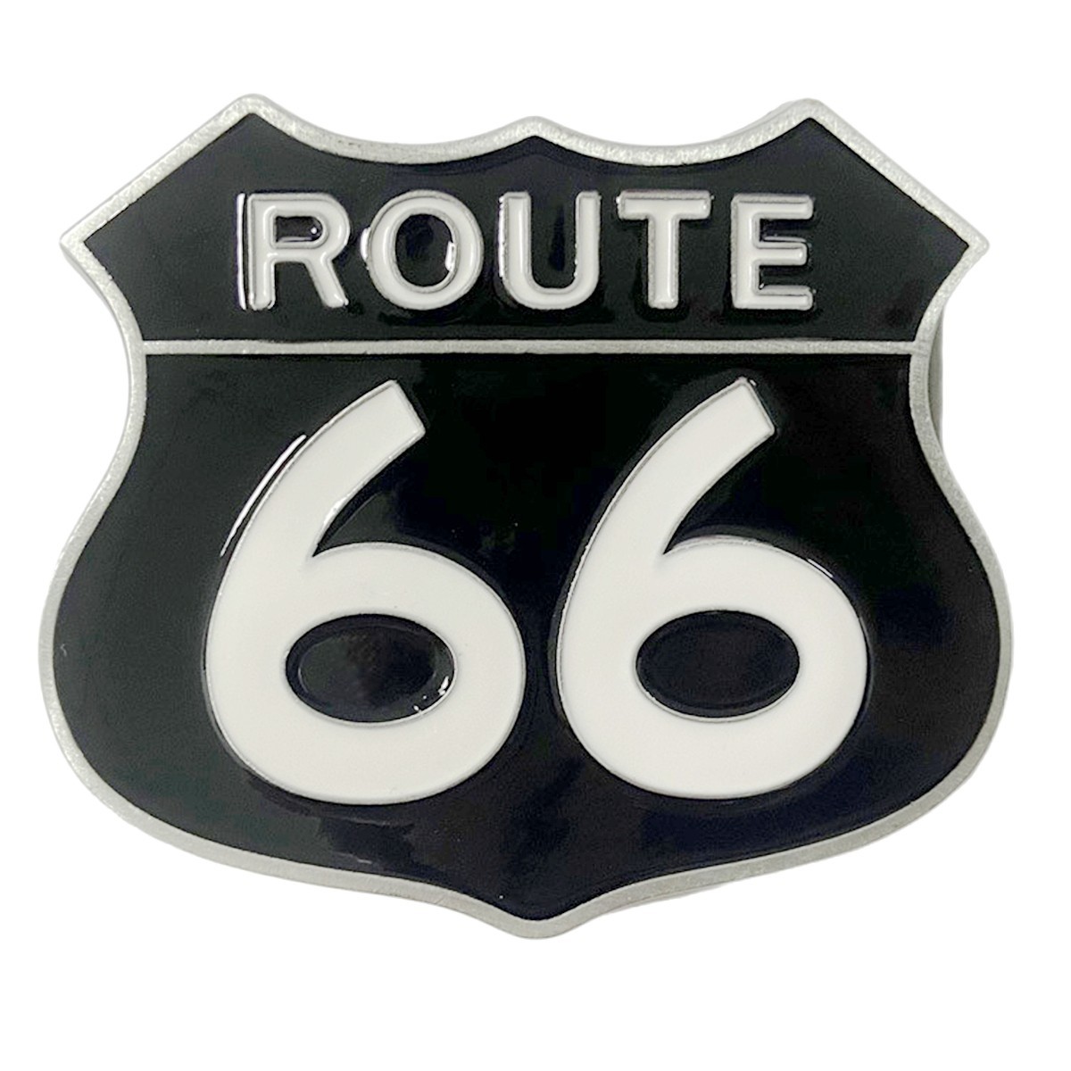 Route 66 Belt Buckle Western Cowboy Native American Motorcyclist (R66-01-B)