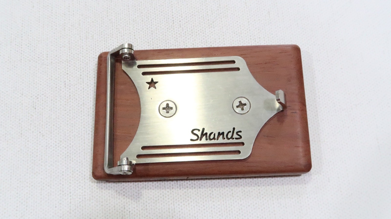 Artisan Nathan Shands exotic wood,turquoise,lapis malachite inlay belt buckle