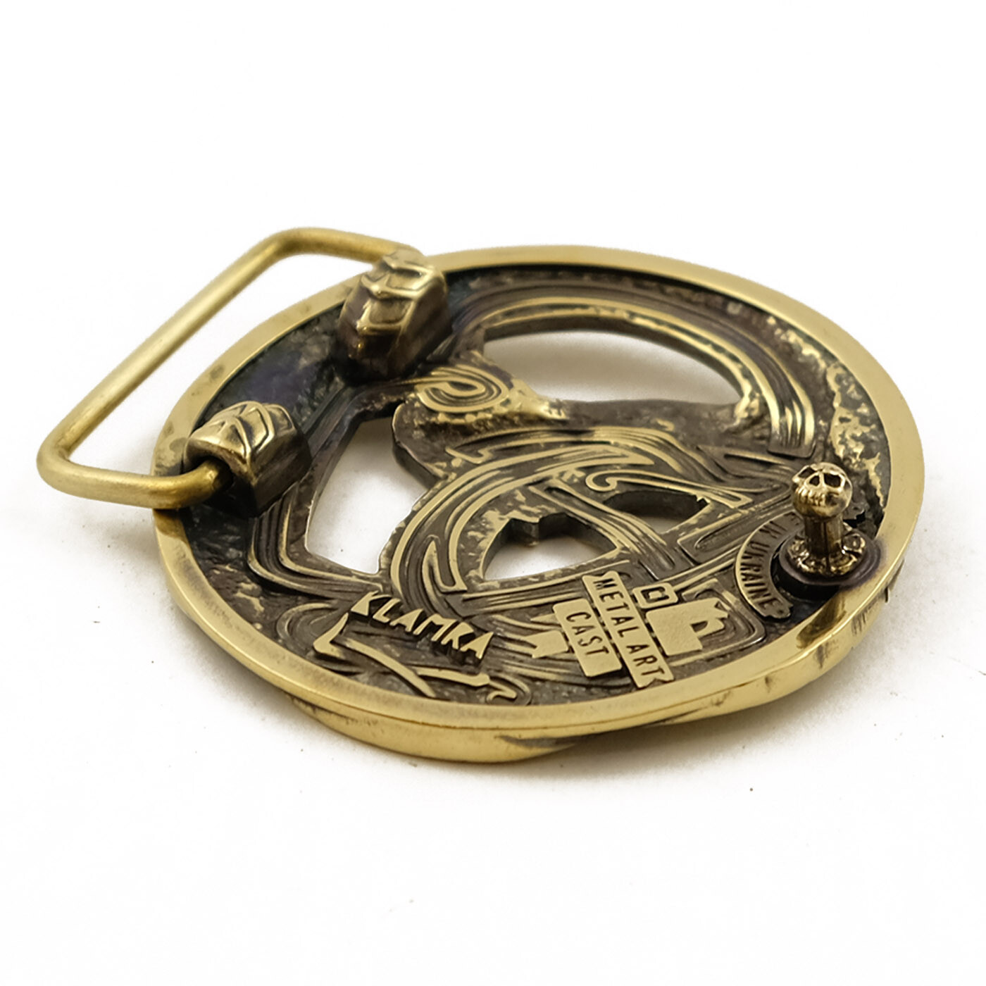 Belt buckle Ouroboros, World Serpent, Scandinavian, Nordic, Celtic