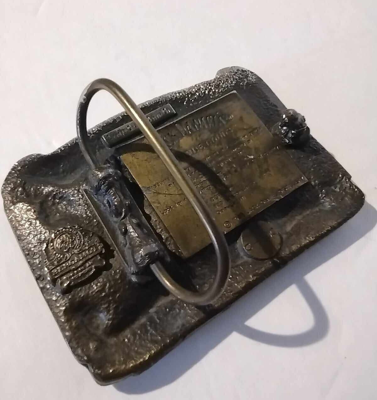 Jack Daniels Tennessee Whiskey Old Time Hand Made C-190 Belt Buckle 1989