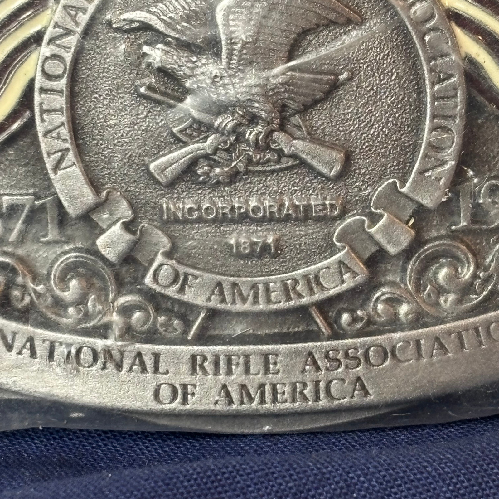 1996 NRA 125 Years Belt Buckle Western Style Numbered 950597 Factory Sealed