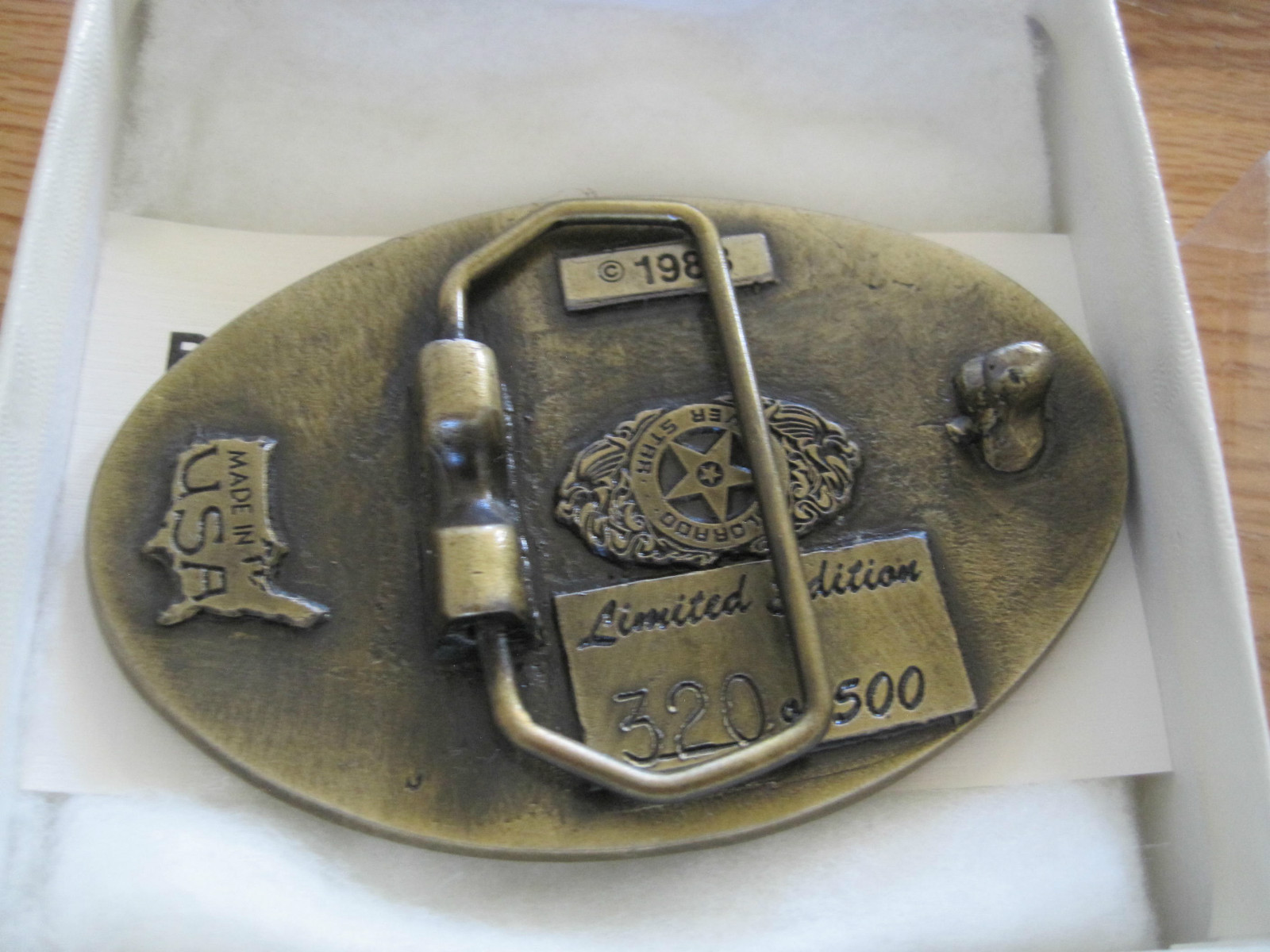 Belt Buckle Advertising Big R Construction Co. Limited Edition Numbered 1988
