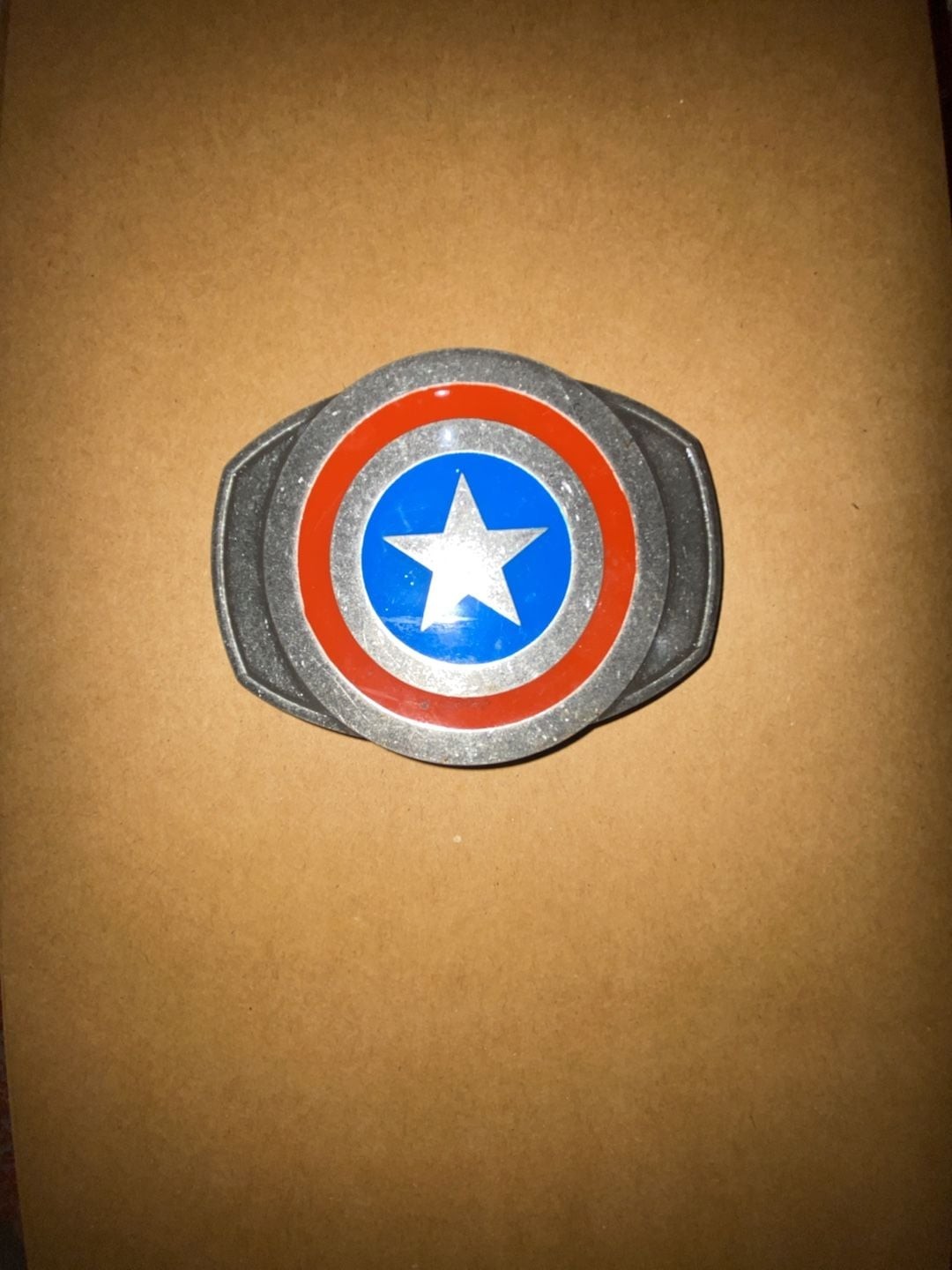 Marvel Captain America Shield Logo Belt Buckle