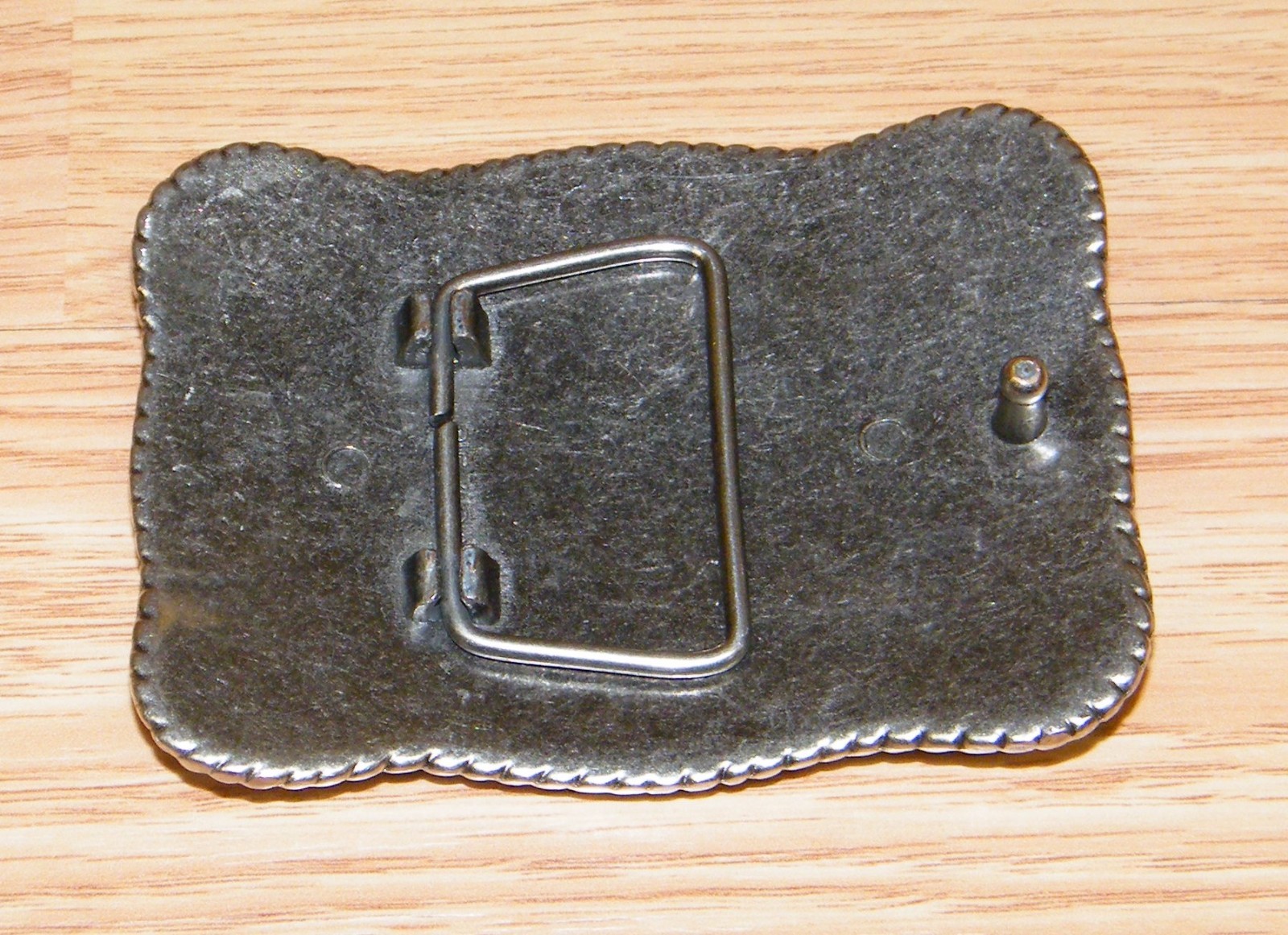 3.5&Prime; x 2.5&Prime; Inch Ole Western Silver Tone Belt Buckle Longhorn Steer Design!