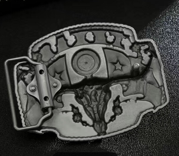 TEXAS Longhorn Flag Western Cowboy Novelty Belt Buckle State Of Texas
