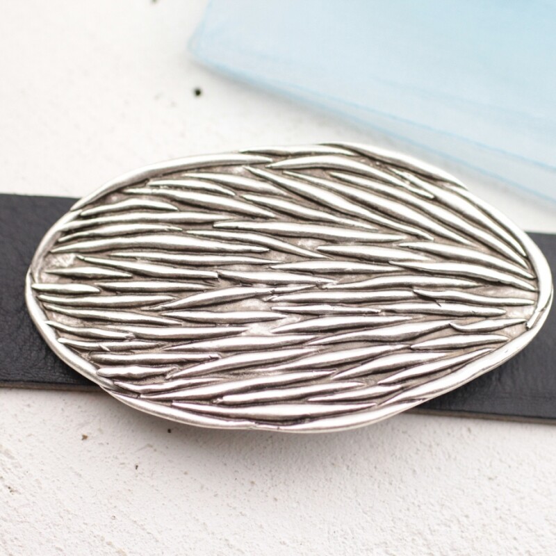 Gürtelschnalle Buckle für Gürtel bis 4 cm Organic Struktur Gürtelschließe