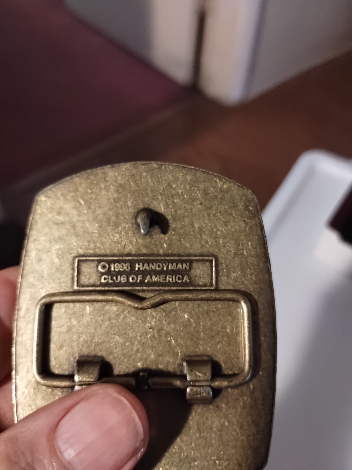 Handyman Club of America Life Member Bronze Tone Belt Buckle 1996