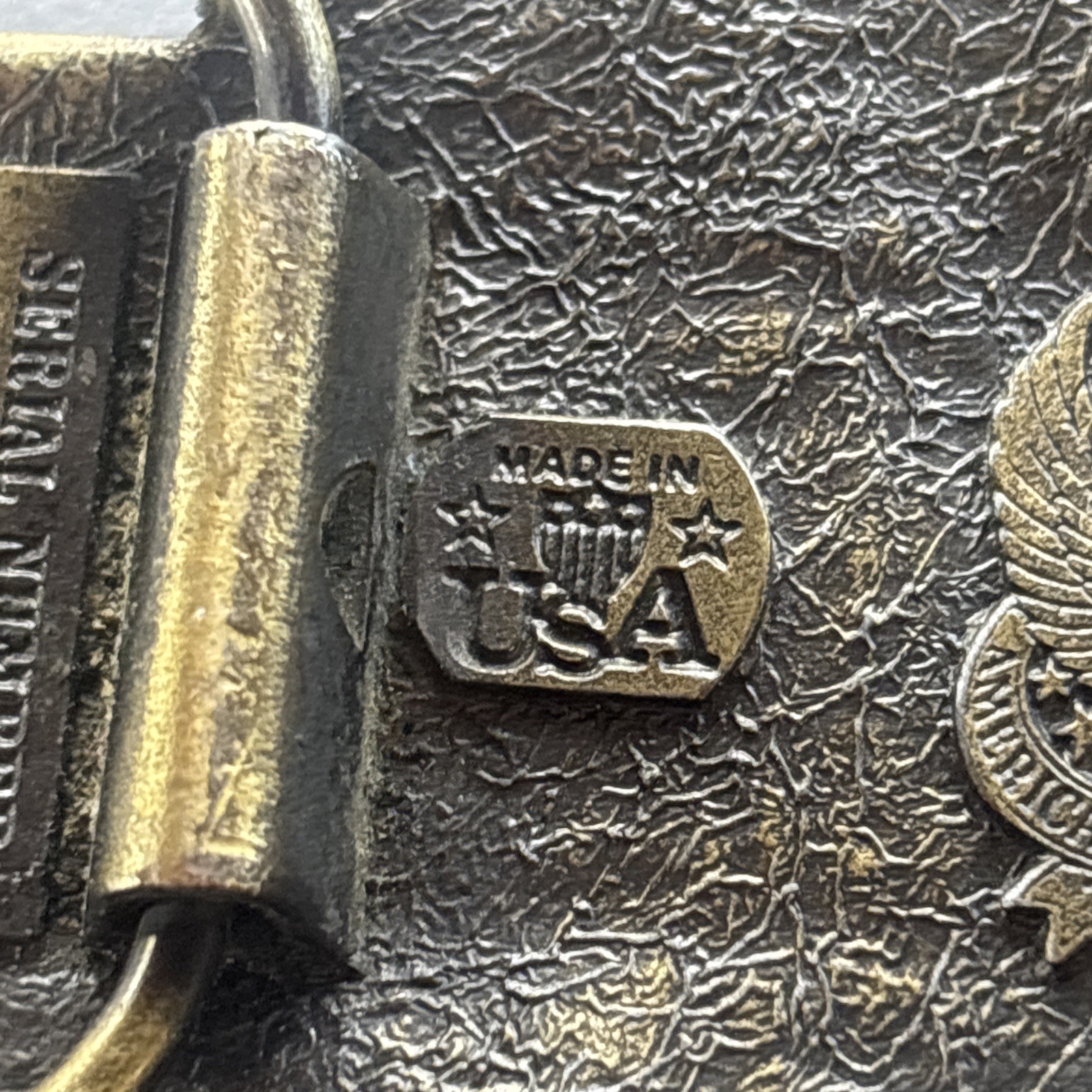 The Great American Buckle Co. Caboose Train Belt Buckle USA Chicago 1979