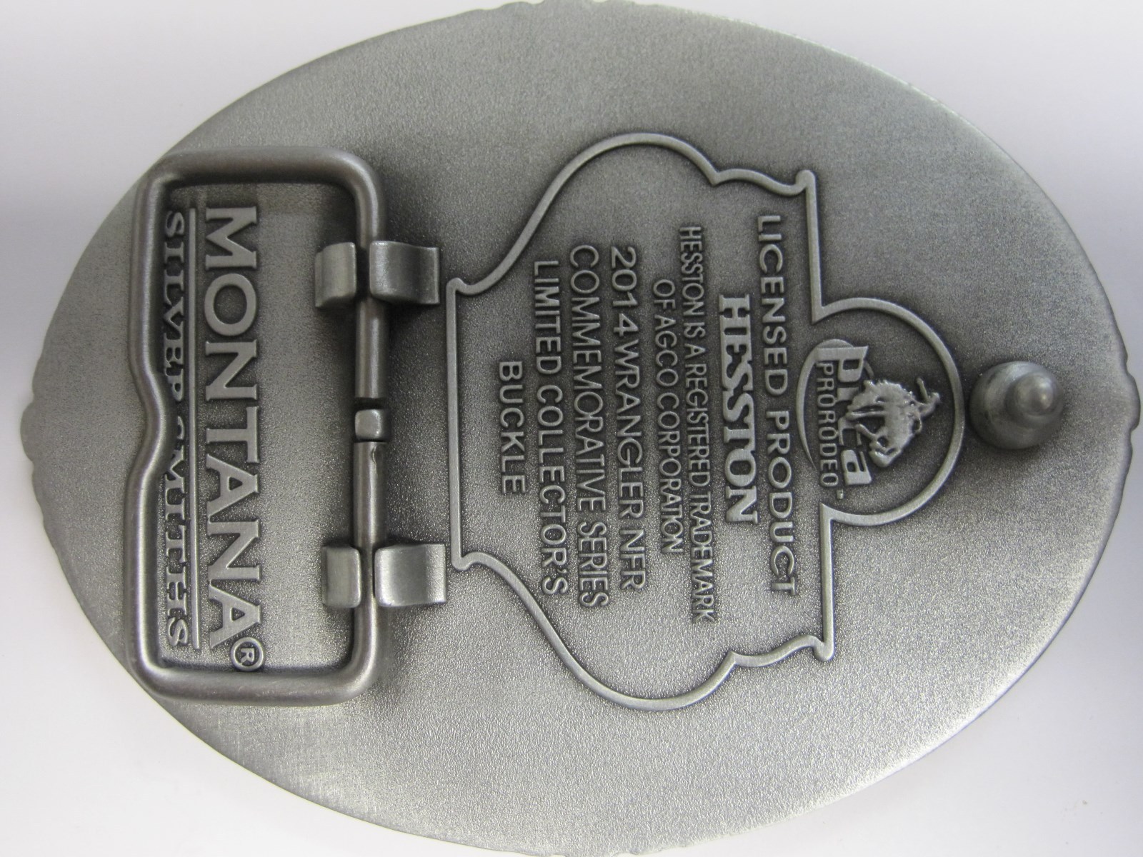 National Finals Rodeo Hesston 2014 NFR Adult Cowboy Buckle New Wrangler AGCO