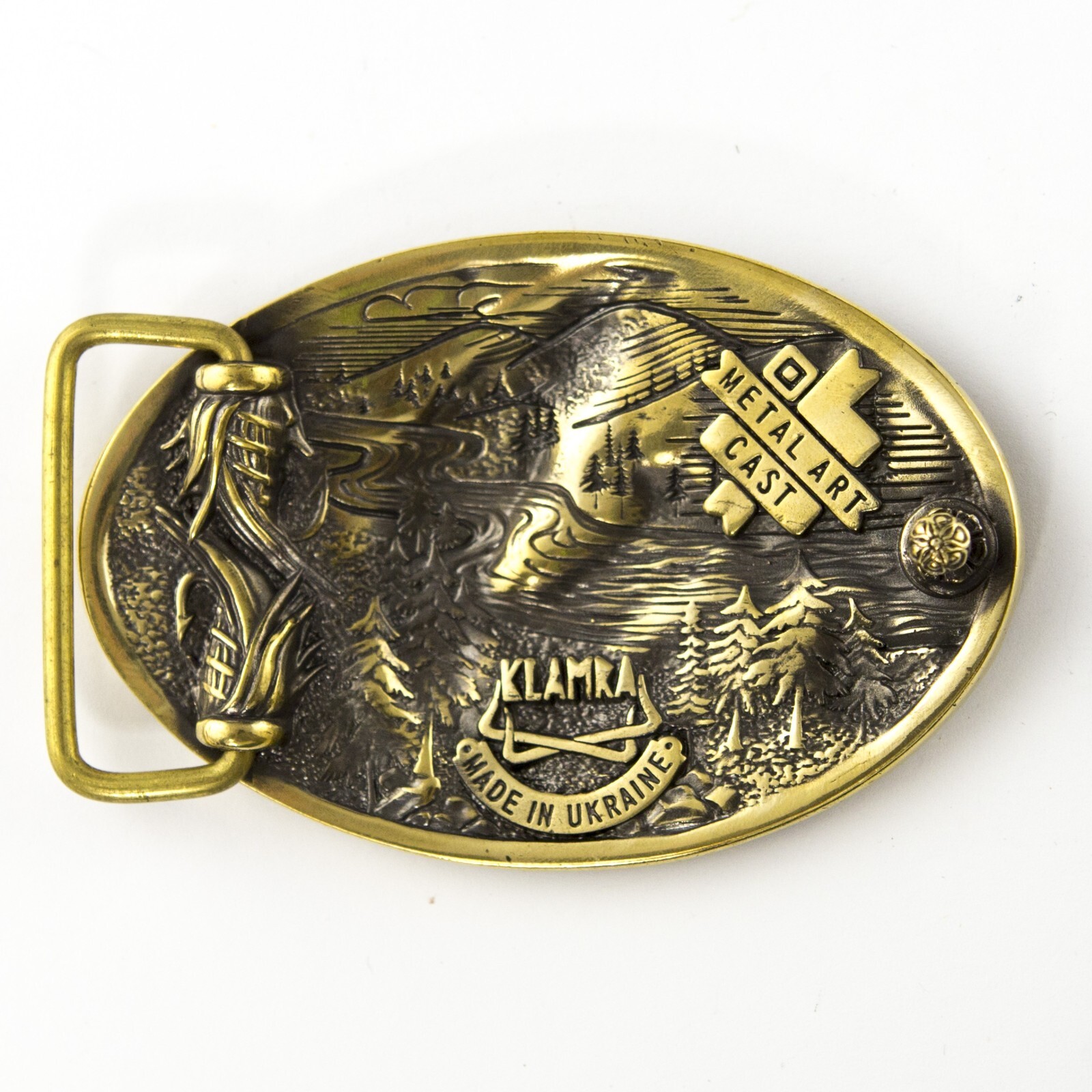 Belt buckle Trout, fisherman Salmoninae brass buckle, fisherman gift, anglers