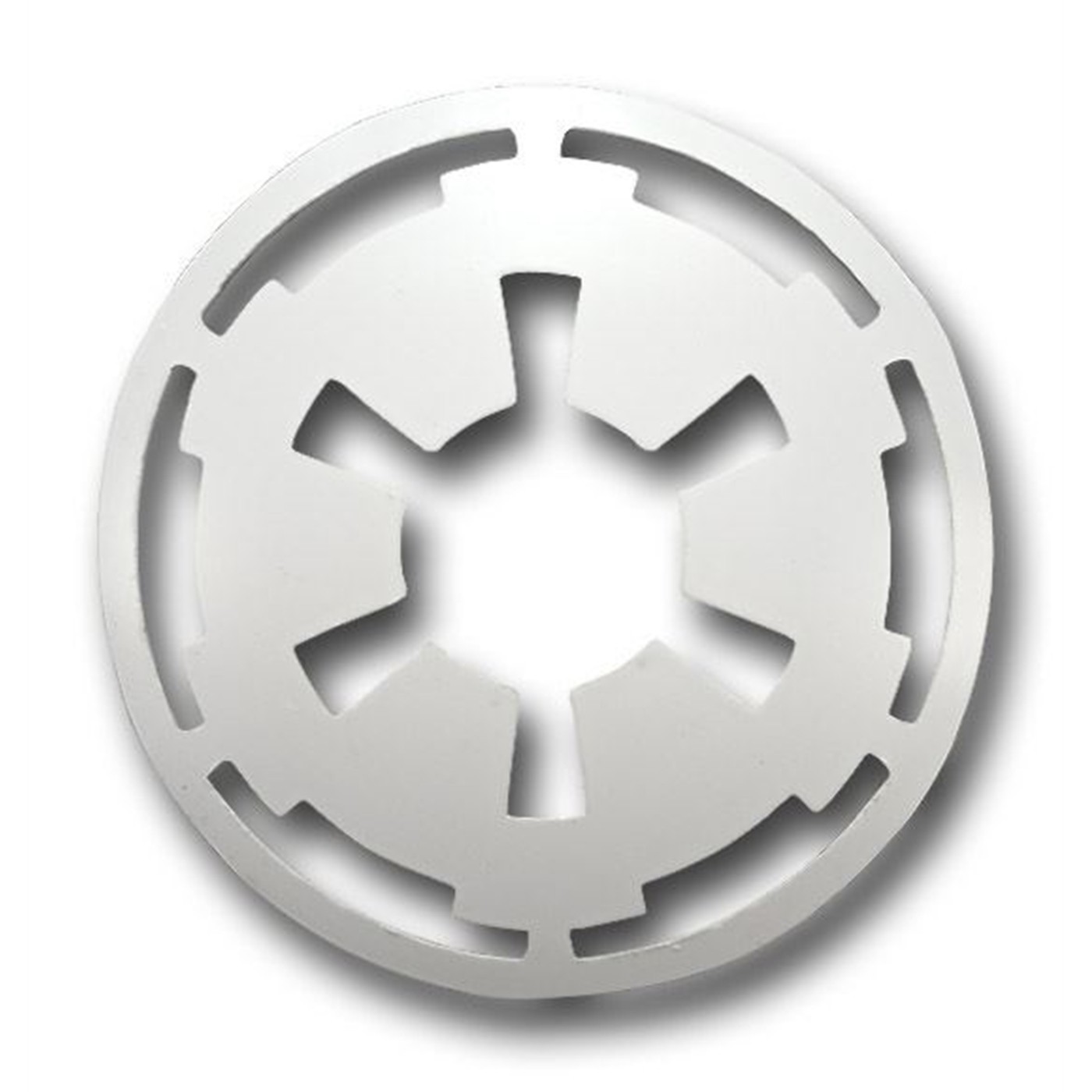 STAR WARS IMPERIAL LOGO BELT BUCKLE WHITE METAL ORIGINAL NEW AUTHENTIC WITH TAG
